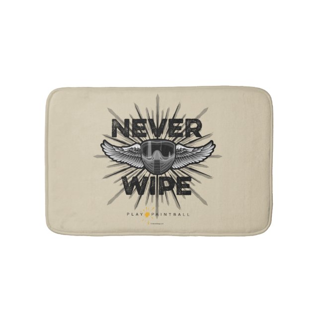 Paintball Never Wipe Bath Mat (Front)