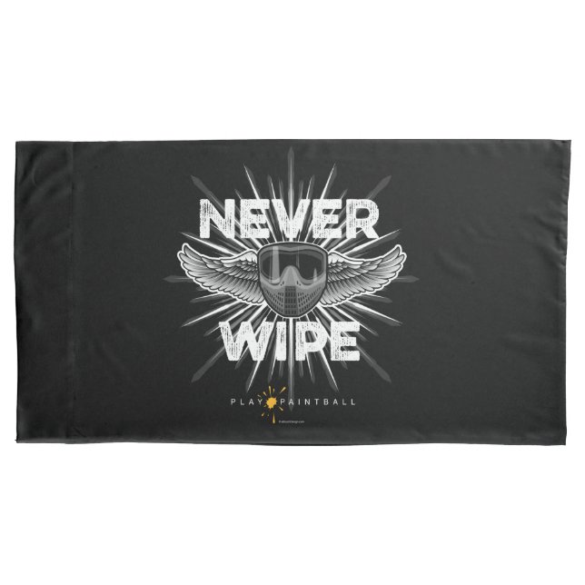 Paintball Never Wipe (dark) Pillowcase (Front)