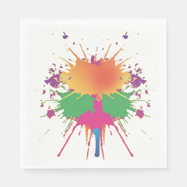 Paintball Party Napkins (Front)