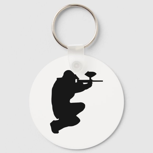 Paintball player key ring (Front)