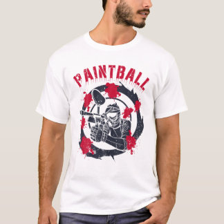 Paintball Player Paint Ball Splatter Retro Vintage T-Shirt