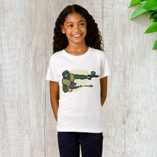Paintball Player with Dual Markers Action Sports  T-Shirt