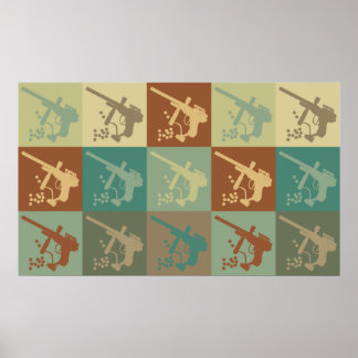 Paintball Pop Art Poster