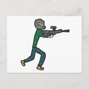 Paintball Postcard