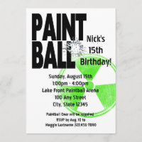 Paintball Radio Active Birthday