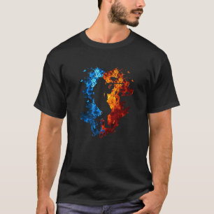 Paintball Red Blue Fire Sports Paintball     1 T-Shirt