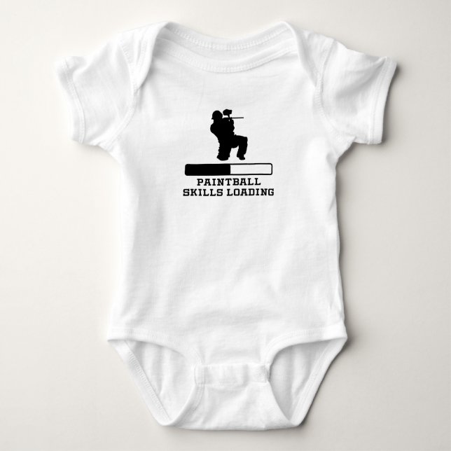 Paintball Skills Loading Baby Bodysuit (Front)