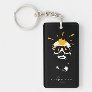 Paintball Skull Key Ring