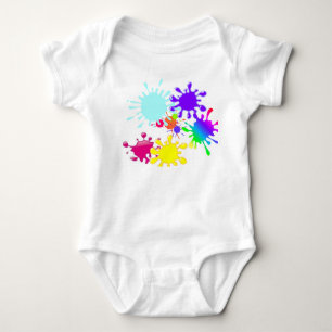 Paintball Splats Baby Bodysuit
