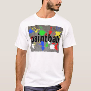 Paintball Splatter on Concrete Wall T-Shirt