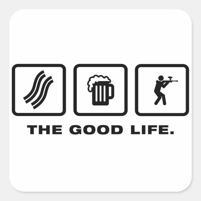 Paintball Square Sticker (Front)