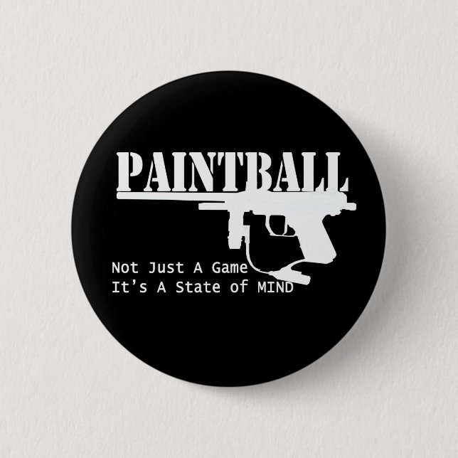 Paintball State of Mind 6 Cm Round Badge (Front)