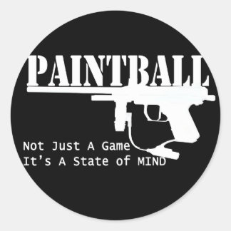 Paintball State of Mind Classic Round Sticker