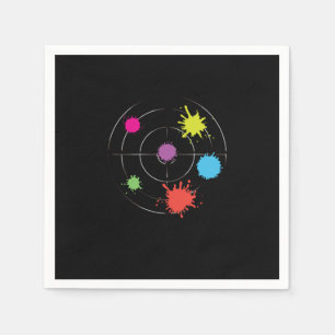 Paintball Target Paintball Game Paintball Player G Napkin