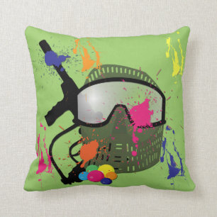 Paintball Throw Pillow