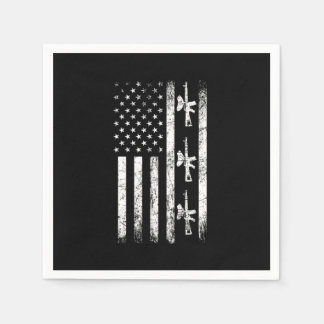 Paintball USA Flag Paintball Player Paintball Mark Napkin