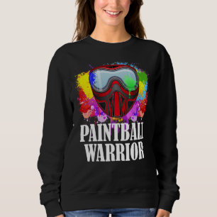 Paintball Warrior Mask Squad Paintballer Air Gun S Sweatshirt