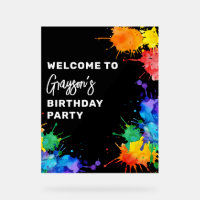 Paintballing Birthday Party Welcome