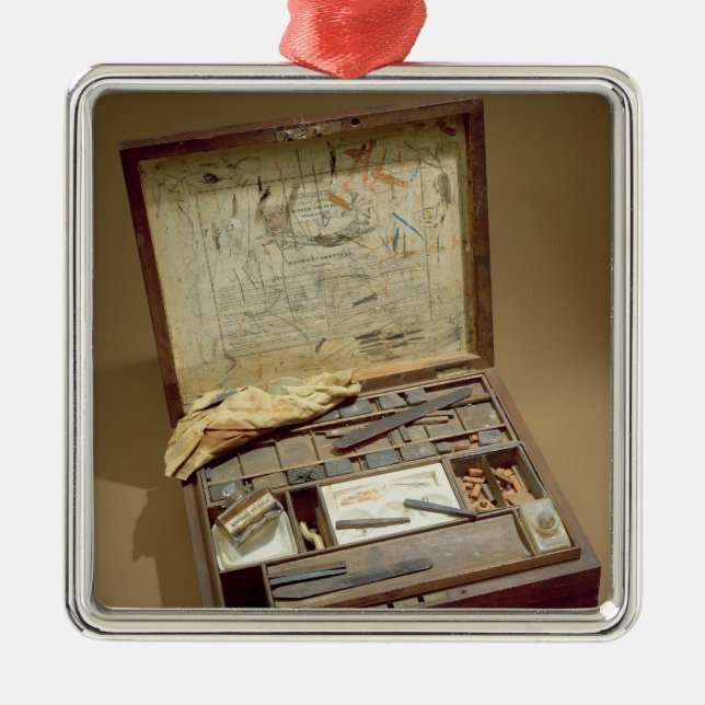 Paintbox of John James Audubon Metal Tree Decoration (Front)