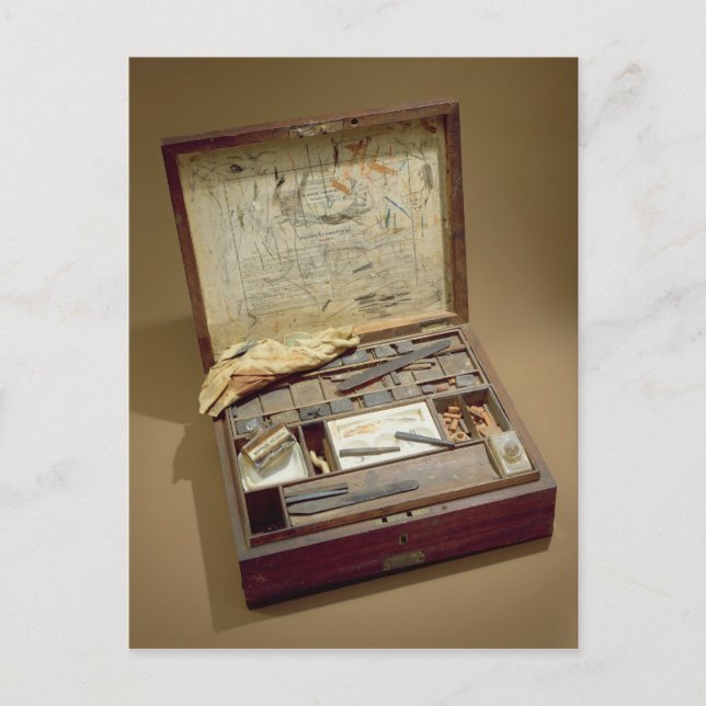 Paintbox of John James Audubon Postcard (Front)