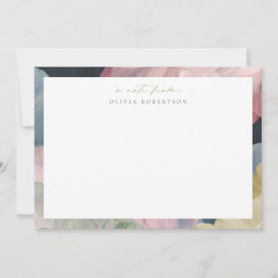 Painted Abstract Art Personal Stationery Note card