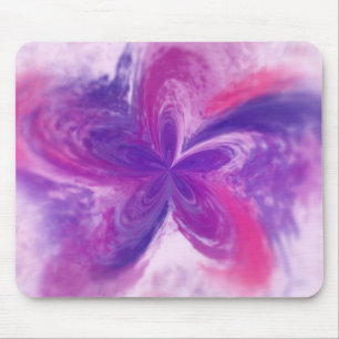 Painted Abstract Fantasy Flower Watercolor Mouse Pad