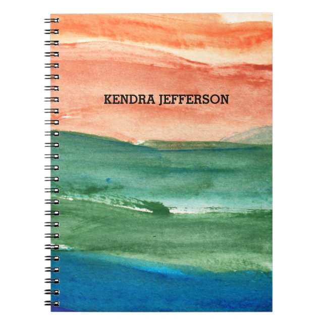 painted abstract notebook (Front)