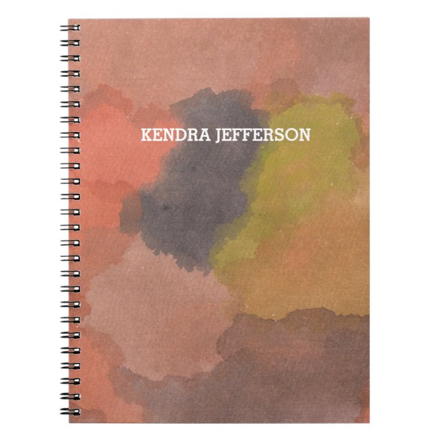 painted abstract spiral notebook (Front)