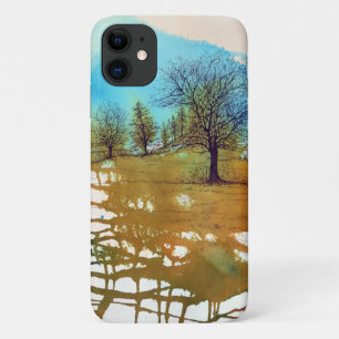 Painted Abstract Trees Watercolor Case-Mate iPhone Case
