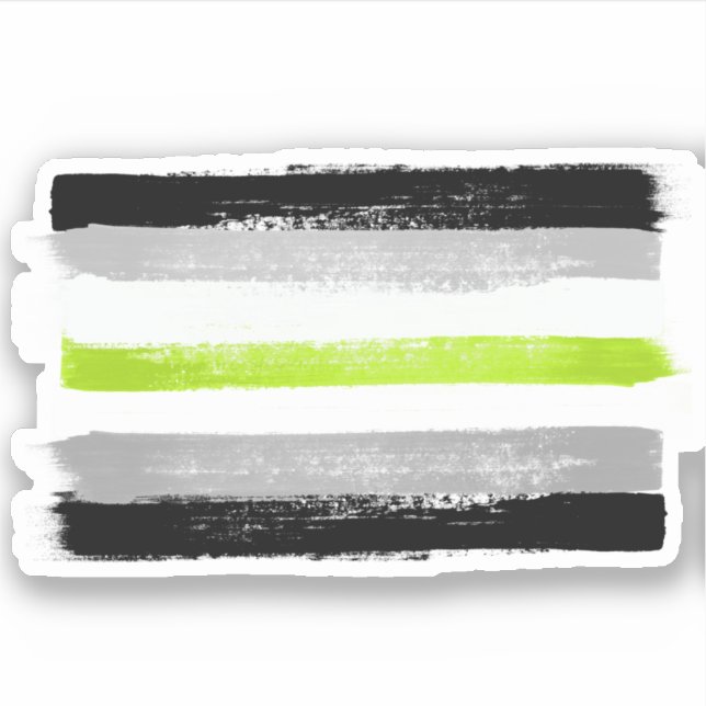 PAINTED AGENDER PRIDE FLAG (Front)