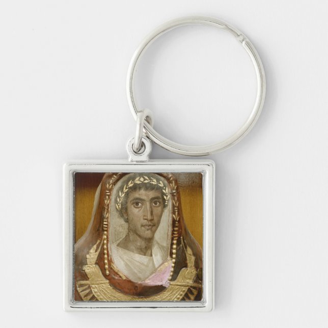 Painted and gilded mummy case of Artemidorus Key Ring (Front)