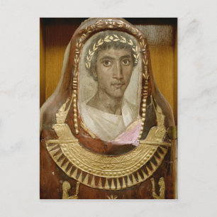 Painted and gilded mummy case of Artemidorus Postcard