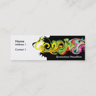 painted art, Name, Address 1, Contact 1, Quotat... Mini Business Card