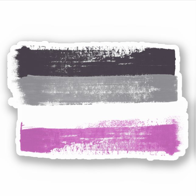 PAINTED ASEXUAL PRIDE FLAG (Front)