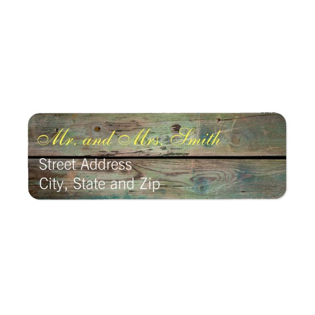 Painted Barnwood Address Labels (Front)