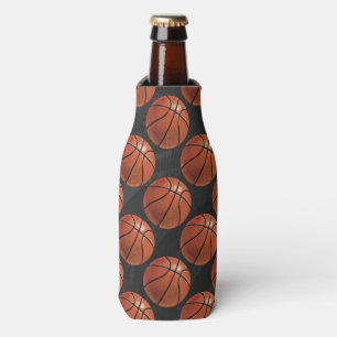 Painted Basketball Pattern Bottle Cooler