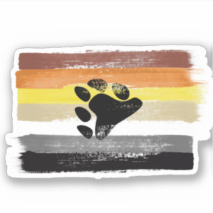 PAINTED BEAR PRIDE FLAG and SYMBOL