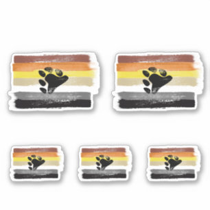 PAINTED BEAR PRIDE FLAG and SYMBOL