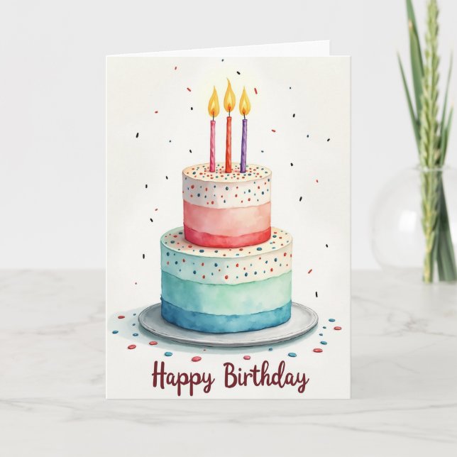 Painted Birthday Card (Front)