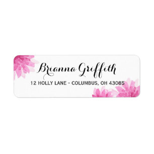 Painted Blooms Address Labels