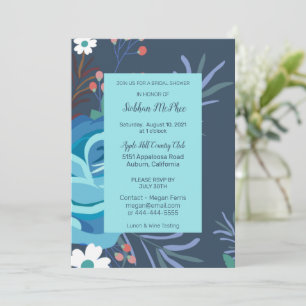 Painted Botanical Bridal Shower Invitation