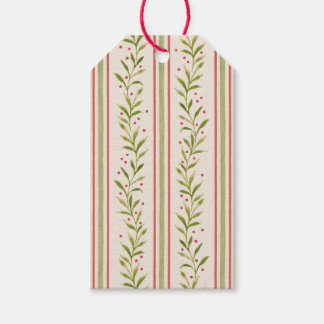 Painted Botanical Stripe Gift Tags