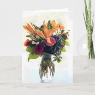 Painted Bouquet Note Card