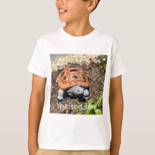 Painted box turtle, in garden, custom tshirts