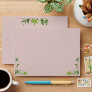 Painted Brick Green Ivy Wedding Card Envelope