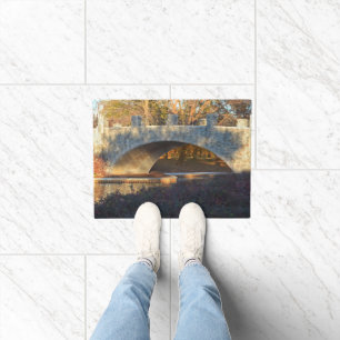 Painted Bridge At Sunset by Shirley Taylor Doormat