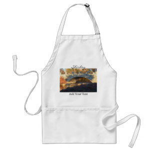 Painted Bridge At Sunset by Shirley Taylor Standard Apron