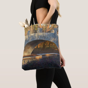 Painted Bridge at Sunset by Shirley Taylor Tote Bag