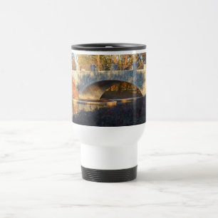 Painted Bridge At Sunset by Shirley Taylor Travel Mug