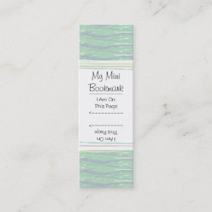 Painted Brush Stroke Pattern Mini Page Marker Business Card